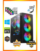 Zeiron STELLA X50 Harici GeForce RTX 3050 AMD Ryzen 5 5500 32 GB Ram DDR4 1 TB SSD Tower FreeDos Masaüstü Bilgisayar