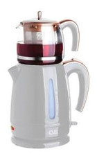 Cvs DN 1547 Latife Otomatik Cam Demlikli 1600 W Plastik Beyaz Çay Makinesi