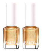 Pastel No:112 2'li Gold Parlak Simli Oje
