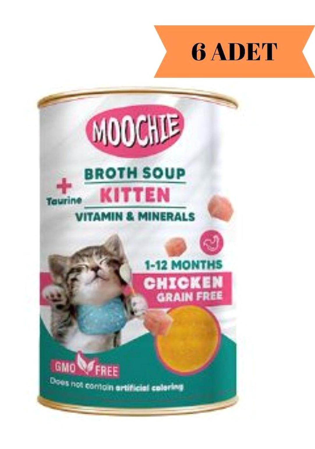 Moochie Tavuk Çorba Yaş Kedi Maması 6x135 ml
