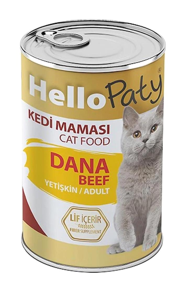 Hello Paty Dana Eti Parça Etli-Soslu Yaş Kedi Maması 12x415 gr