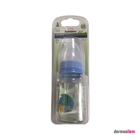 Bambino B013 Cam Yenidoğan Yavaş Akışlı 0-6 Ay Desenli Mavi Damaklı Biberon Seti 125 ml