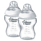 Tommee Tippee Closer To Nature Plastik Gaz Yapmayan Antikolik Yenidoğan Yavaş Akışlı 0+ Ay Beyaz Damaklı Biberon Seti 2x260 ml