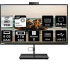 Lenovo ThinkCentre Neo 30A 12B0008JTXP404 Dahili Iris Xe Graphics Intel Core i7 1260P 8 GB Ram 2 TB SSD 23.8 inç Full HD Windows 11 Pro All In One Bilgisayar