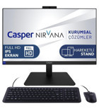 Casper Nirvana A70.5700-BV05R-V Dahili Radeon Vega 8 AMD Ryzen 7 5700U 16 GB Ram 500 GB SSD 23.8 inç Full HD Windows 11 Pro All In One Bilgisayar
