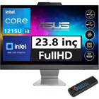 Asus A3402WBAK AI38512B0H12 Dahili UHD Graphics Intel Core i3 1215U 32 GB Ram 2 TB SSD 23.8 inç Full HD Windows 11 Home All In One Bilgisayar + Zetta Flash Bellek