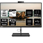 Lenovo ThinkCentre Neo 30A 12B0008JTXP348 Dahili Iris Xe Graphics Intel Core i7 1260P 64 GB Ram 1 TB SSD 23.8 inç Full HD Freedos All In One Bilgisayar