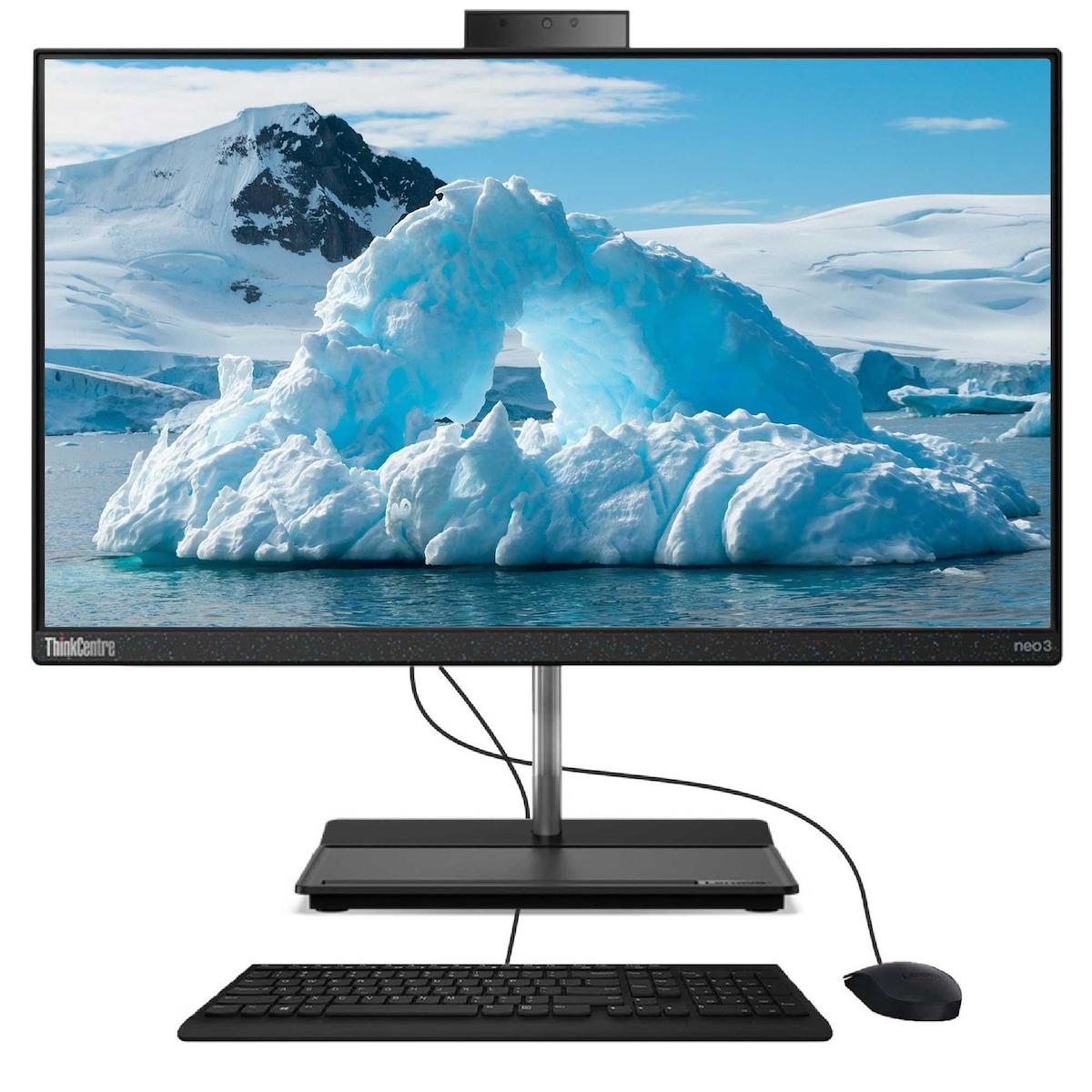 Lenovo ThinkCentre Neo 30A 12K0000FTX Dahili UHD Graphics Intel Core i7 13620H 16 GB Ram 512 GB SSD 23.8 inç Full HD Freedos All In One Bilgisayar