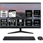 Acer Aspire C24-1700 DQBJWEMP449 Dahili Iris Xe Graphics Intel Core i5 1235U 40 GB Ram 4 TB SSD 23.8 inç Full HD Windows 11 Pro All In One Bilgisayar