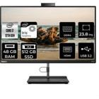 Lenovo ThinkCentre Neo 30A 12B0008JTXP342 Dahili Iris Xe Graphics Intel Core i7 1260P 48 GB Ram 512 GB SSD 23.8 inç Full HD Freedos All In One Bilgisayar