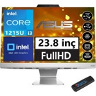 Asus A3402WBAK WPC007M11 Dahili UHD Graphics Intel Core i3 1215U 32 GB Ram 2 TB SSD 23.8 inç Full HD Freedos All In One Bilgisayar + Zetta Flash Bellek
