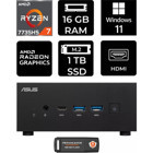 Asus ExpertCenter PN53-P363 Dahili Radeon 680M AMD Ryzen 7 7735HS 16 GB 1 TB Windows 11 Home Mini Pc + Per4 USB Flash Bellek