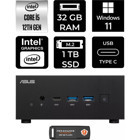 Asus ExpertCenter PN64-P378 Dahili Intel Iris Xe Graphics Intel Core i5 12500H 32 GB 1 TB Windows 11 Home Mini Pc + Per4 USB Flash Bellek