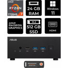 Asus ExpertCenter PN53-P422 Dahili Radeon 680M AMD Ryzen 7 7735HS 24 GB 512 GB Windows 11 Pro Mini Pc + Per4 USB Flash Bellek