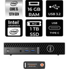 Dell Optiplex 7010MFF N002O7010MFFP313 Dahili Intel UHD Graphics Intel Core i5 13500T 16 GB 1 TB FreeDos Mini Pc + Per4 USB Flash Bellek
