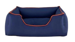 Pet Comfort Alpha Yıkanabilir Orta Irk İç Mekan Köpek Yatağı Lacivert-Turuncu