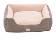 Pet Comfort Echo Varro Yıkanabilir Büyük Irk İç Mekan Köpek Yatağı Kahverengi-Krem