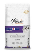 Felicia Hypoallergenic Somonlu Kısırlaştırılmış Tahıllı Yetişkin Kuru Kedi Maması 2 kg