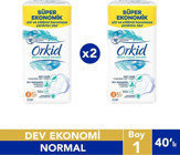 Orkid Extra Hassas Koruma Organik Antialerjik İnce 20'li Hijyenik Ped 2 Adet