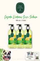 Eyüp Sabri Tuncer Rosie Çeşme Limonu Alkolsüz Antibakteriyel Organik Nemlendiricili Vegan 3'lü 500 ml Sıvı Sabun
