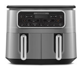 Karaca Air Pro Cook Duo Köz XXXL Airfryer 8 lt Çift Gözlü Yağsız Gri Sıcak Hava Fritözü