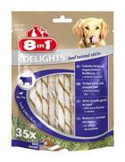 8in1 Delights Biftek Tüm Irklar Yetişkin Köpek Ödül Çubuğu 190 gr