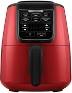 Karaca Air Pro Cook Köz XL Airfryer 4 lt Tek Hazneli Izgara Yapan Led Ekranlı Sıcak Hava Fritözü Kırmızı