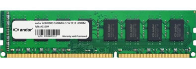 Andor A316U4 4 GB DDR3 1x4 1600 MHz Ram