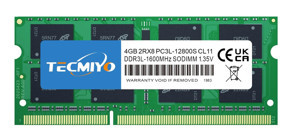 TECMIYO 4 GB DDR3 1x4 1600 MHz Ram