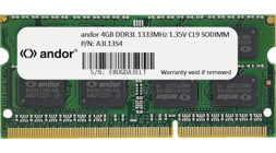 Andor A3L13S4 4 GB DDR3 1x4 1333 MHz Ram