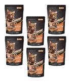Crocus Tavuk Parça Etli Yaş Kedi Maması 6x85 gr