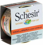 Schesir Ton Balıklı-Levrek Parça Etli Yaş Kedi Maması 6x70 gr
