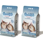 Goldlife Marsilya Sabunu Kokulu Topaklanan İnce Taneli Bentonit Kedi Kumu 2x10 lt
