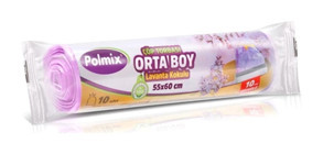 Polmix Lavanta Kokulu Orta Boy 55x60 cm Çöp Poşeti 6x10 Adet Mor