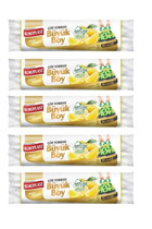 Koroplast Ekstra Güçlü Limonlu Kokulu Şeffaf Büzgülü Büyük Boy 65x70 cm Çöp Poşeti 5x10 Adet