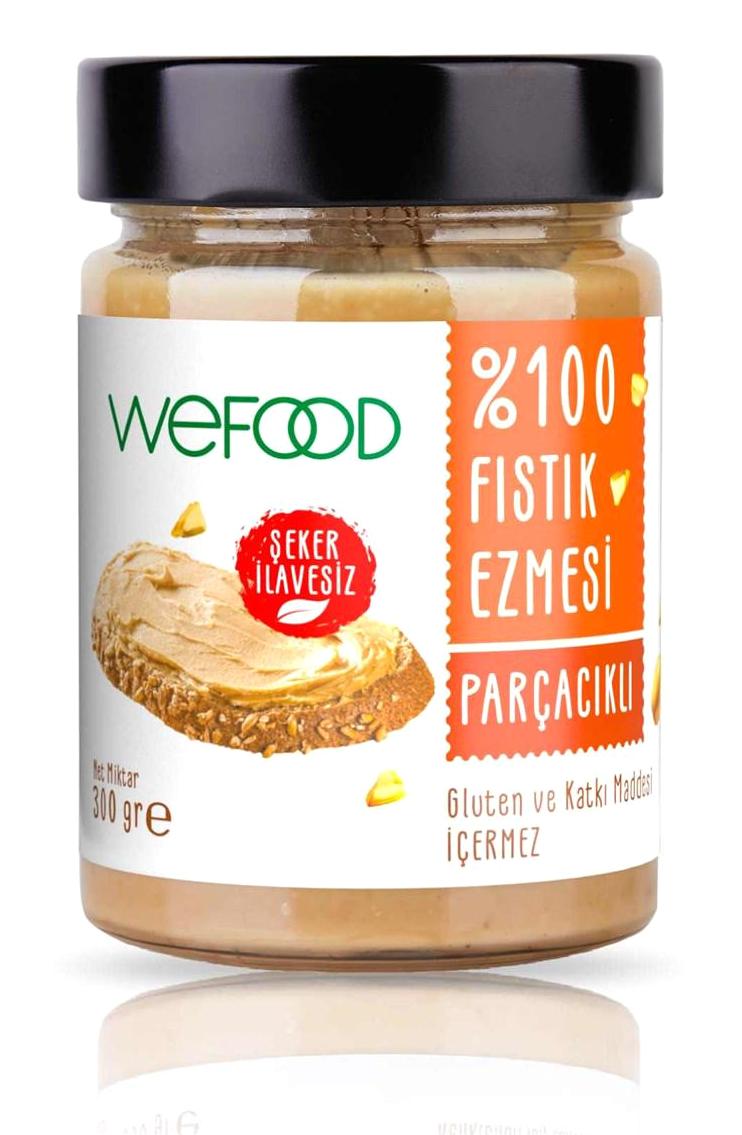 Wefood Glutensiz Parçacıklı Fıstık Ezme Krem Çikolata 300 gr