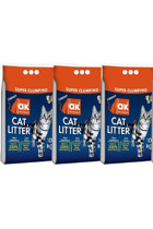 Ak Lavanta Kokulu Topaklanan İnce Taneli Bentonit Kedi Kumu 3x10 kg
