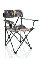 Miras Camouflage Pro Katlanır Kolçaklı Yeşil Yetişkin Kamp Sandalyesi