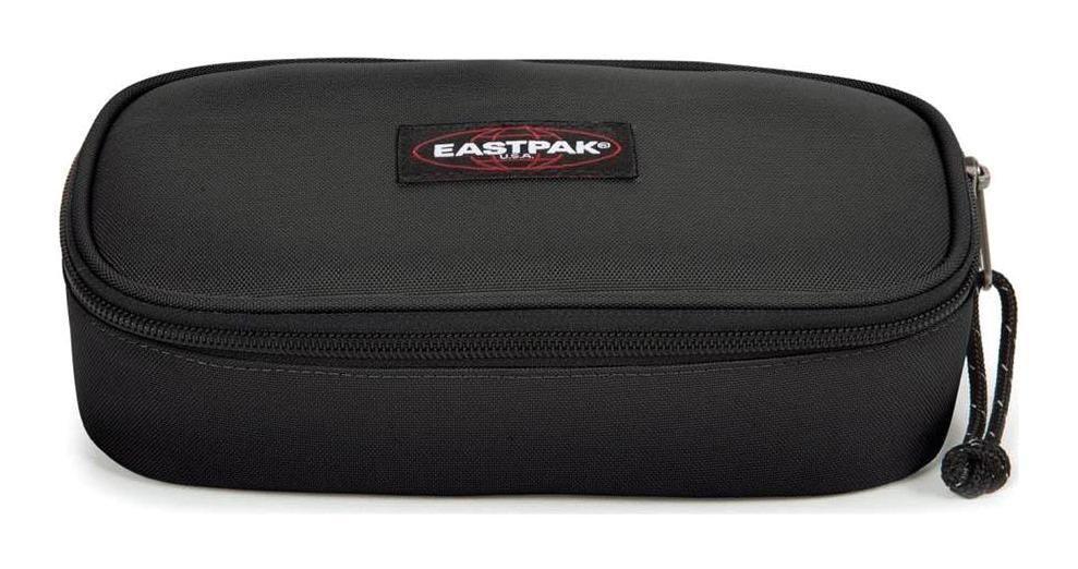 Eastpak Oval XL Single Siyah Düz Bez Tek Gözlü Oval Cüzdan Kalemlik