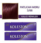 Wella Koleston Single 3-66 Patlıcan Moru Krem Saç Boyası 2x50 ml