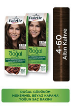 Palette Kalıcı 4-60 Çikolata Kahve Organik Krem Saç Boyası 2x50 ml