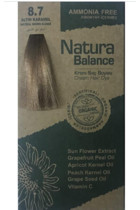 Natura Balance 8-7 Altın Karamel Organik Amonyaksız Vegan Krem Saç Boyası 50 ml