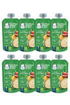 Gerber Laktozsuz Tahılsız Glutensiz Organik Elma-Mango-Yulaf Probiyotikli Kaşık Maması 8x110 gr