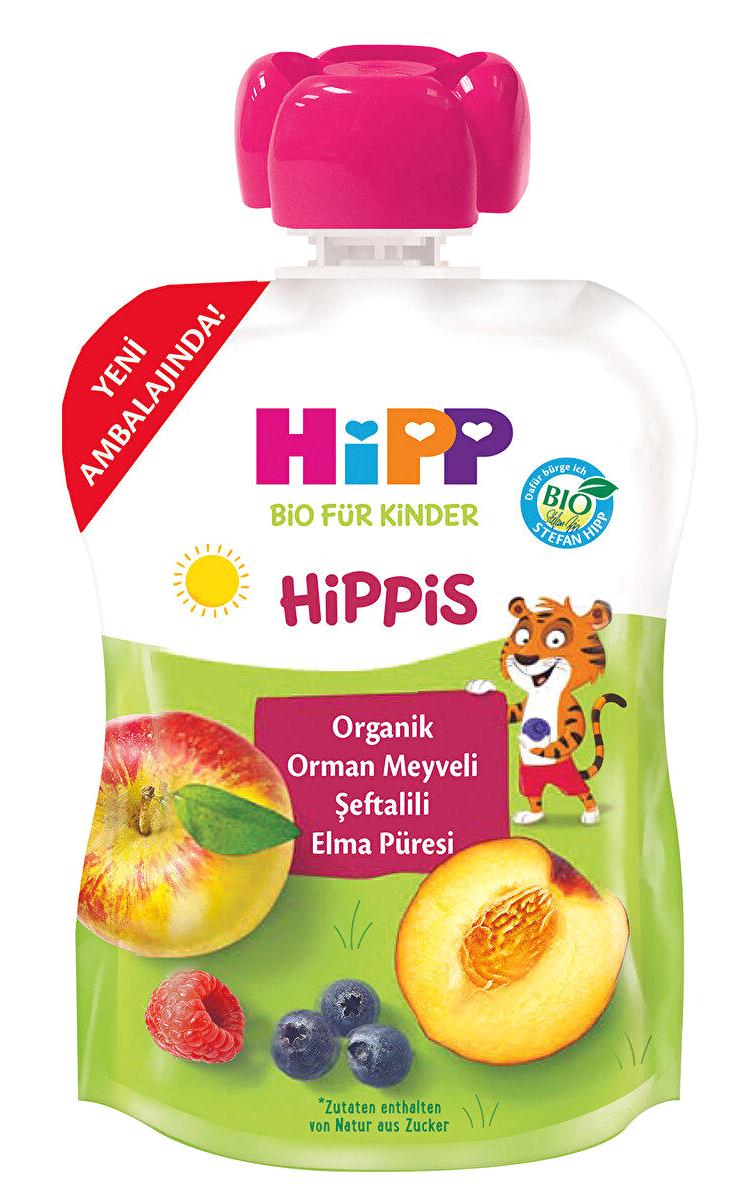 Hipp Hippis Yenidoğan Laktozsuz Tahılsız Glutensiz Organik Orman Meyveli-Şeftalili Probiyotikli Kavanoz Maması 100 gr