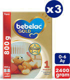 Bebelac Gold Yenidoğan Laktozsuz Tahılsız Glutensiz Organik Probiyotikli 3 Numara Devam Sütü 3x800 gr