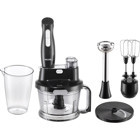 Vestel Tarçın 7000 S 1500 ml Plastik Hazneli Turbolu 4 Bıçaklı 3'lü Blender Seti Siyah