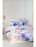 Varol Laura Home Martina Lyocell 160x220 cm Lastikli Çiçekli Tek Kişilik Nevresim Takımı Çok Renkli