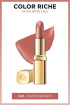 L’Oréal Paris Color Riche Intense Pigment Satin Finish 520 Intense Nude Mat Krem Lipstick Ruj