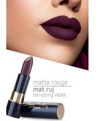 Pierre Cardin Matte Rouge 255 Tempting Violet Mat Krem Lipstick Ruj