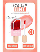 New Well Ice Lip Tint 1 Pink Peach Parlak Likit Fırçalı Ruj